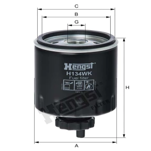 Hengst Filtr paliwa H134WK 866H134WK