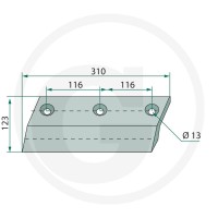 GRANIT Nóż boczny 527527218 - Sklep PoltechParts