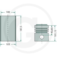 GRANIT Zestaw naprawczy silnika 38017158 - Sklep PoltechParts