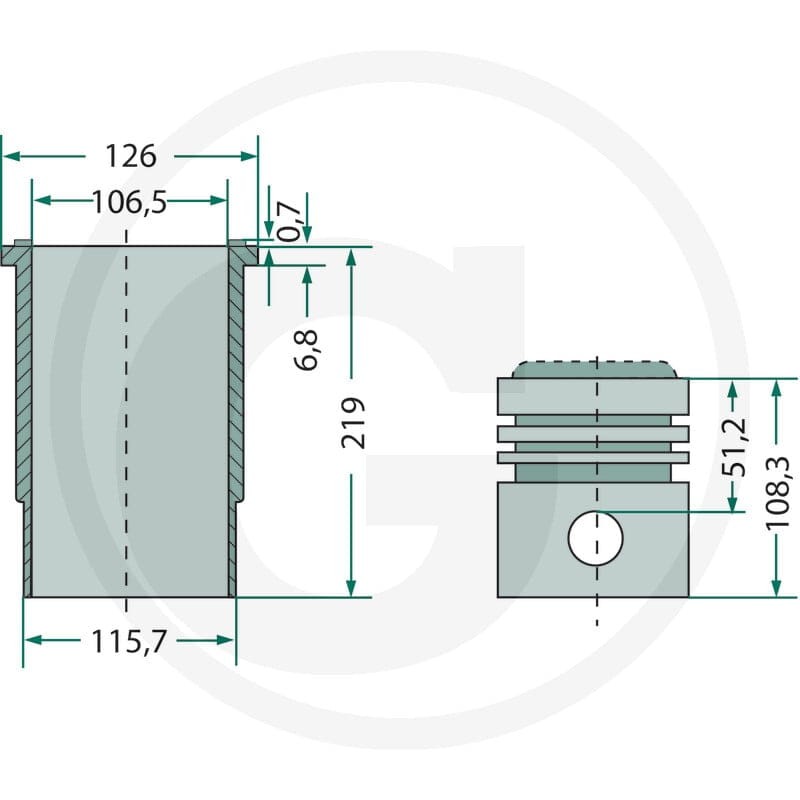 GRANIT Zestaw naprawczy silnika 38012857 - Sklep PoltechParts