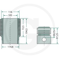 GRANIT Zestaw naprawczy silnika 38019506 - Sklep PoltechParts