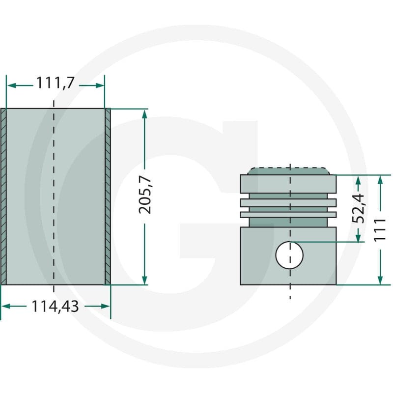 GRANIT Zestaw naprawczy silnika 38007277 - Sklep PoltechParts