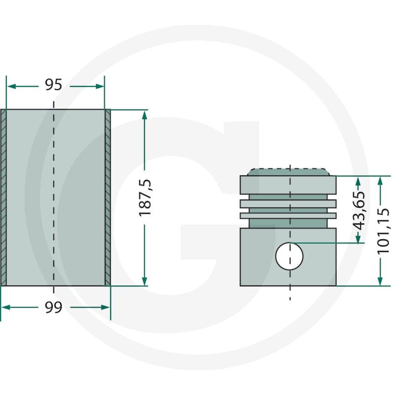 GRANIT Zestaw naprawczy silnika 38017156 - Sklep PoltechParts