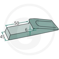 Ząb standardowy 43018300-10F - 43018300-10F - Sklep rolniczy PoltechParts