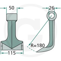 GRANIT Bijak młotkowy 18063-RM-46 - Sklep PoltechParts
