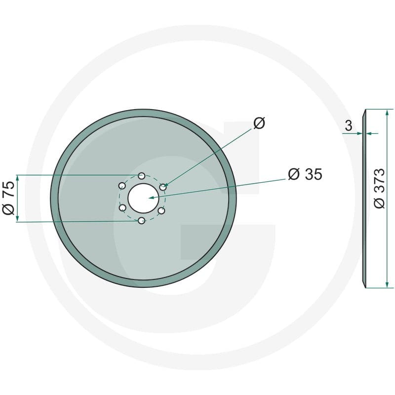 Talerz 373 zamiennik | poltechparts.pl