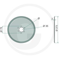 Talerz 373 zamiennik | poltechparts.pl