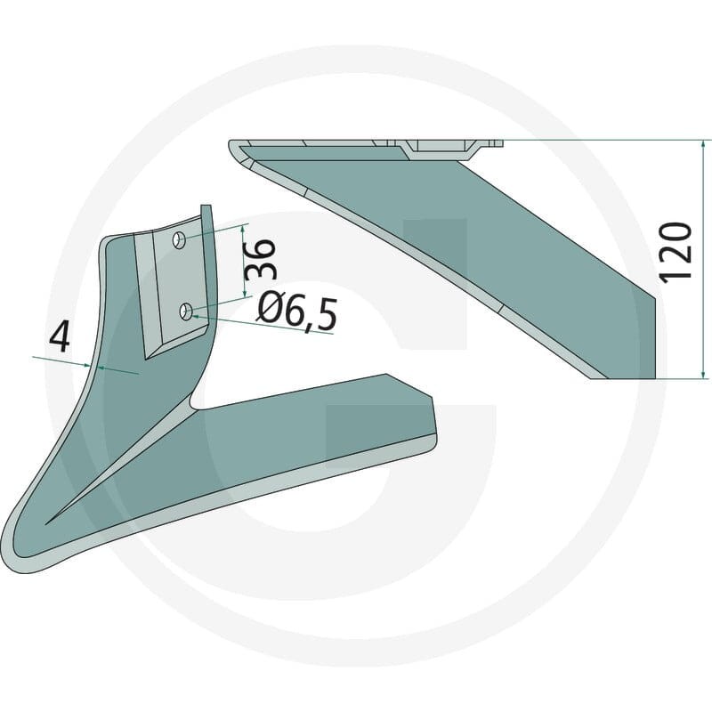 GRANIT Skrzydło redlicy 180681324 - Sklep PoltechParts