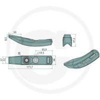 GRANIT ENDURANCE CARBIDE Dziób redlicy 11417290 - Sklep PoltechParts