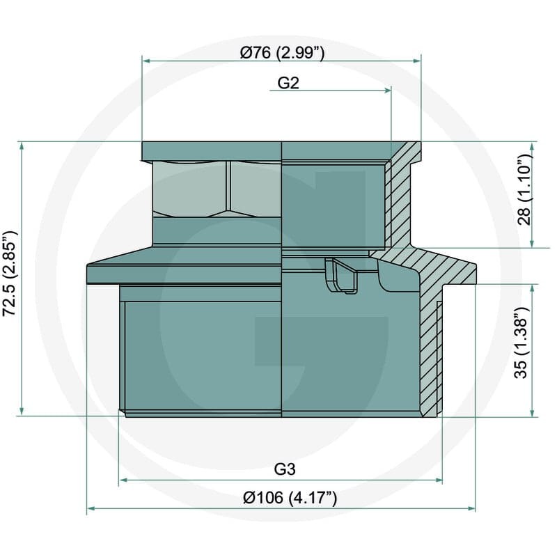 ARAG Redukcja AG 3''- IG 2'' 12365103 - Sklep PoltechParts