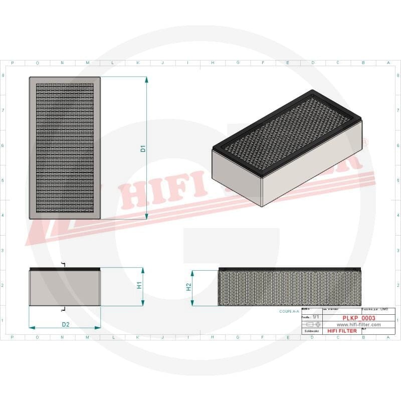 HIFI Filtr powietrza w kabinie 5674350 - Sklep PoltechParts