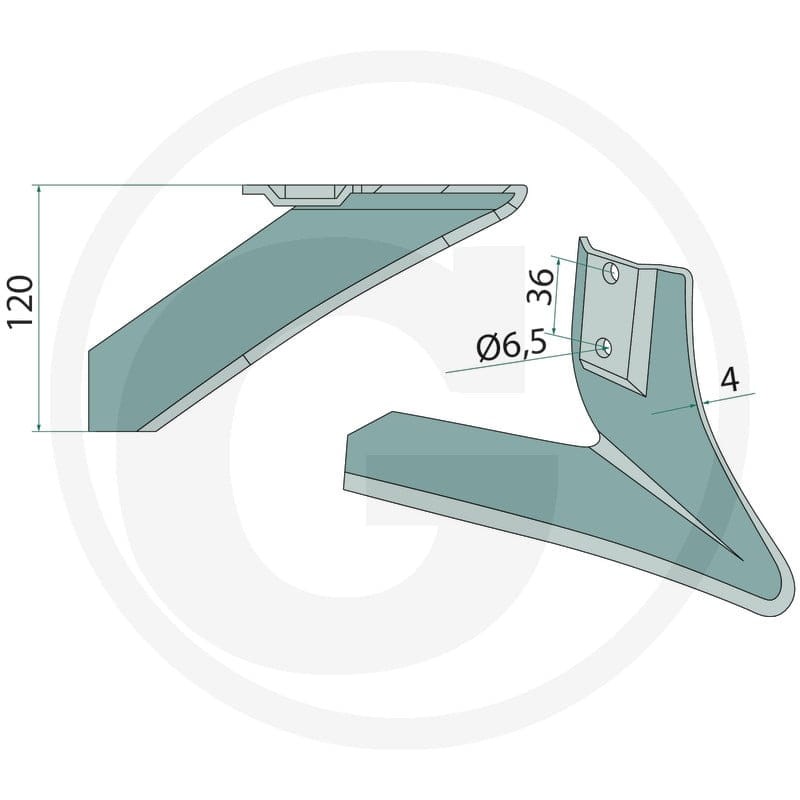 GRANIT Skrzydło redlicy 180681325 - Sklep PoltechParts
