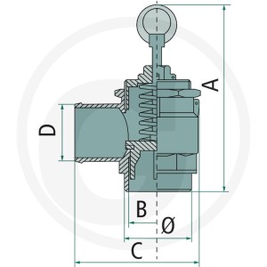 B&P Ogranicznik ciśnienia 4055100200010