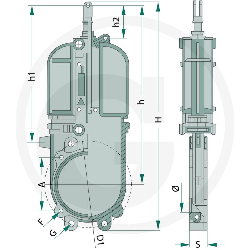RIV Zasuwa płytowa 405050120000016 - Sklep PoltechParts