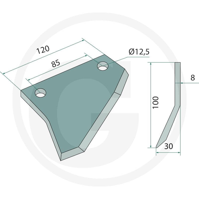 GRANIT Nóż do kopania rowów 11483279 - Sklep PoltechParts