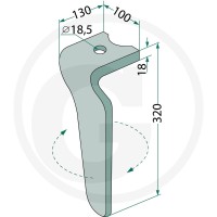 GRANIT Ząb brony aktywnej 11559972 - Sklep PoltechParts