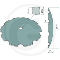 GRANIT Talerz brony talerzowej 11483692 - Sklep PoltechParts