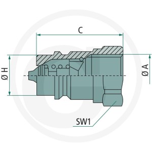 Faster ANV 34 GAS M - Zn-Ni 86004508