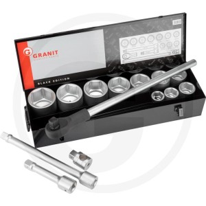 GRANIT BLACK EDITION Zestaw klucza nasadowego 1” 7301011