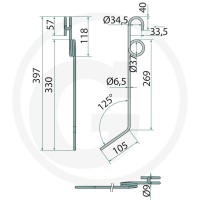 GRANIT Zęby zagarniacza 1806700023 - Sklep PoltechParts