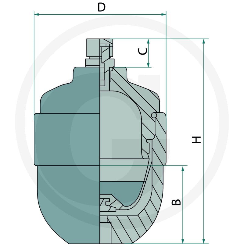 Fox Akumulator hydrauliczny 700 cm³ M18x1,5 85048023 - Sklep PoltechParts
