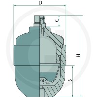 Fox Akumulator hydrauliczny 700 cm³ M18x1,5 85048023 - Sklep PoltechParts