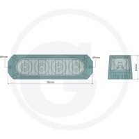 GRANIT Lampa ostrzegawcza LED 7070010418 - Sklep PoltechParts