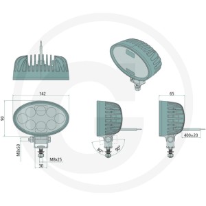GRANIT Reflektor roboczy LED 7070010442