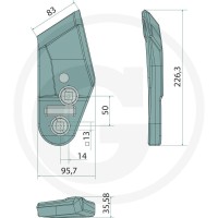 GRANIT ENDURANCE CARBIDE Dziób redlicy 179286667 - Sklep PoltechParts