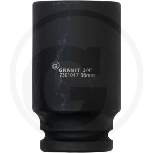 GRANIT BLACK EDITION 3/4” Nasadki udarowe sześciokątne, długa 11051973