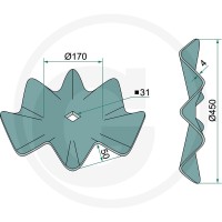 GRANIT Talerz tnący 4083200005 - Sklep PoltechParts