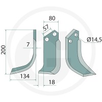 GRANIT Nóż z kabłąkiem 1805700007 - Sklep PoltechParts