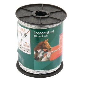 Plecionka ogrodzeniowa ECONOMY, 200 m, biała, AKO