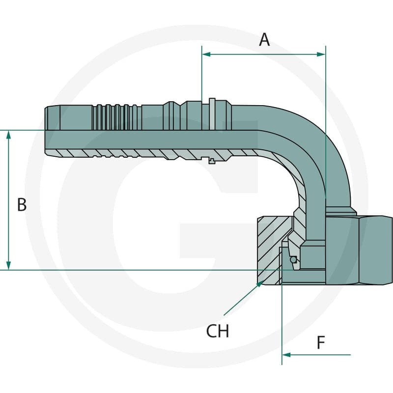 GRANIT PN 20 DKOS M36x2 90° IL (25S) 87011252 - Sklep PoltechParts
