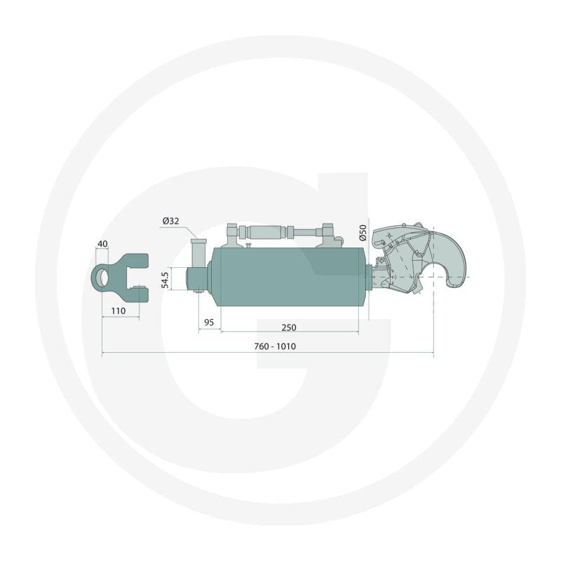 GRANIT Łącznik górny hydrauliczny 20006065 - Sklep PoltechParts