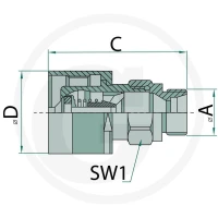 Faster Wtyczka CVV16 gwint wew. 1" BSP 86001158 - Sklep PoltechParts