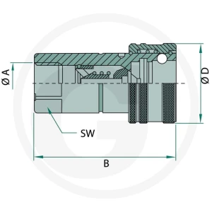 Faster Gniazdo ANV gwint wew. 3/4" BSP 86001023
