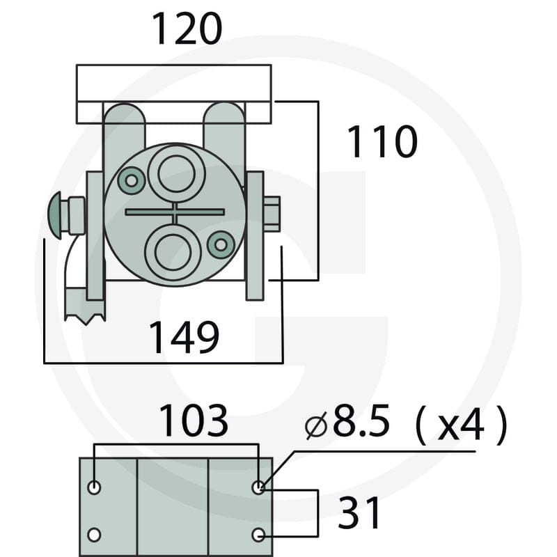 Faster Wtyczka P208 gwint zew. 2x M22x1,5 (15L) 86003029 - Sklep PoltechParts