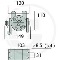 Faster Wtyczka P208 gwint zew. 2x M22x1,5 (15L) 86003029 - Sklep PoltechParts