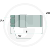 Faster Gniazdo gwint wew. 1/4" BSP 86000150 - Sklep PoltechParts