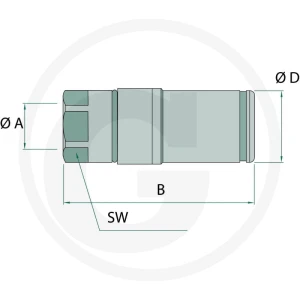 Faster Gniazdo gwint wew. 1/4" BSP 86000150