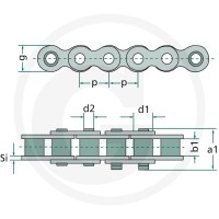 Rexnord Łańcuch rolkowy 8351812 VS58 - Sklep PoltechParts