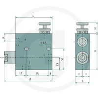 Oleodinamica Marchesini 3-drożny zawór sterujący przepływem RFP3 85036035 - Sklep PoltechParts