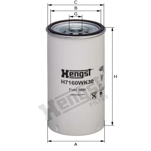 Hengst Filtr paliwa 866H7160WK30