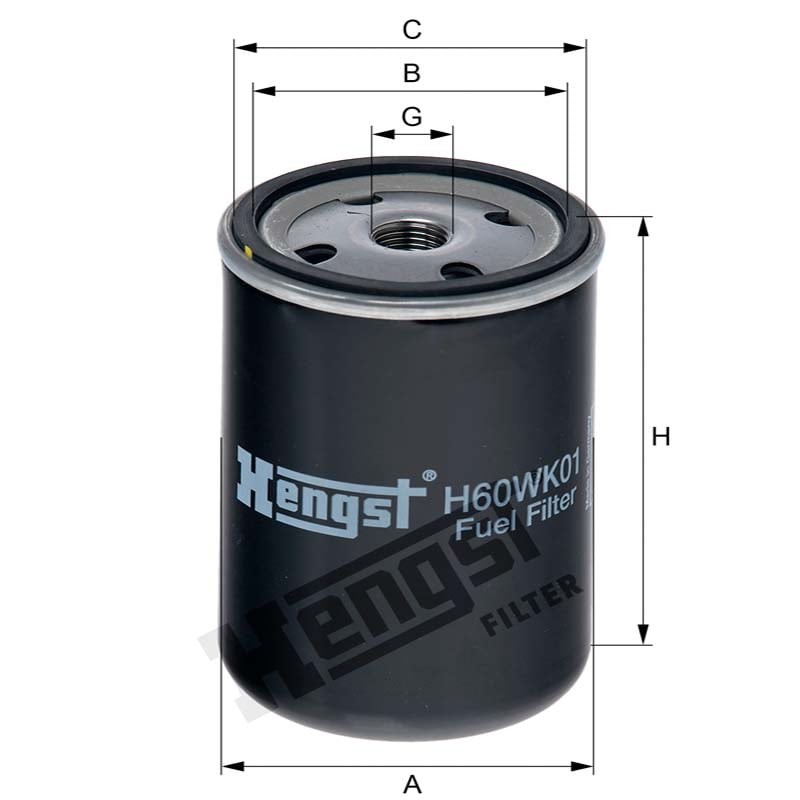 Hengst Filtr paliwa 866H60WK01 - Sklep PoltechParts