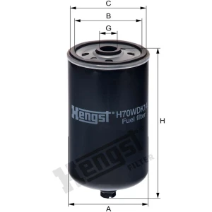 Hengst Filtr paliwa 866H70WDK14