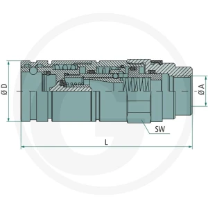 GRANIT Gniazdo GP-3CFPV 12GAS F 87001279