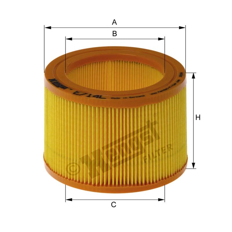 Hengst Filtr powietrza E714L 866E714L - Sklep PoltechParts