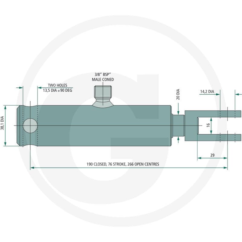 GRANIT Siłownik hamulcowy BR20 82000400 - Sklep PoltechParts
