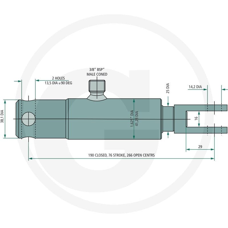GRANIT Siłownik hamulcowy BR25 82000401 - Sklep PoltechParts